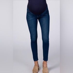 Liz Lange Dark Blue Maternity Skinny Jeans